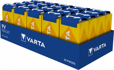 Varta Longlife Alkaline 4122-6LR61-9V-E-Block lose in 20er Tray