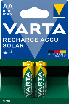 Varta Recharge Solar HR6 AA Mignon 800 mAh 2er Blister