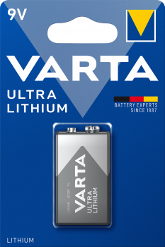 VARTA Ultra Lithium 9 V Block Batterie 1er Blister