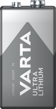 Preview: VARTA Ultra Lithium 9 V Block Batterie 1er Blister