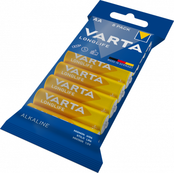 Varta Longlife Extra Alkaline 4106-LR06-AA-Mignon - 8er Folienpack