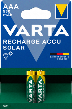 Varta Accu Rechargeable Solar HR3-AAA-Micro 550 mAH 2er Blister