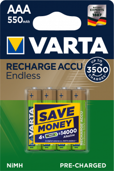 Varta Endless Accu HR3-AAA-Micro 550mAH