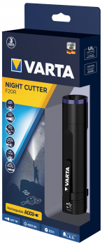 Varta Premium Night Cutter F20R Rechargeable 400 Lumen Taschenlampe