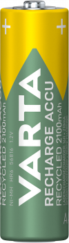 Preview: Varta Recycled Akku HR6-AA-Mignon 2100mAH - 2er Blister