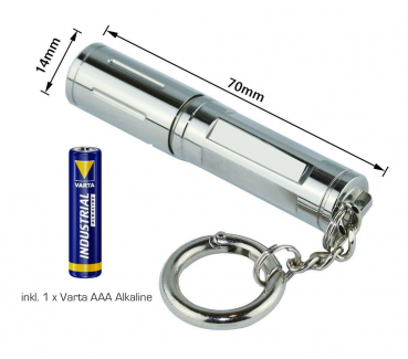 VT Pro X100E LED Leuchte 80 Lm Alu, Edelstahl inkl. 1x Varta AAA
