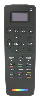 Preview: VTPro LED Foto und Videolicht mit 216 einstellbaren RGB LEDs inkl. Fernbedienung