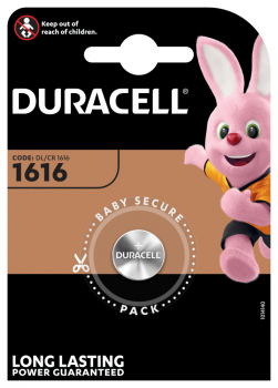 Duracell Lithium Knopfzelle CR 1616 3V 1er Blister