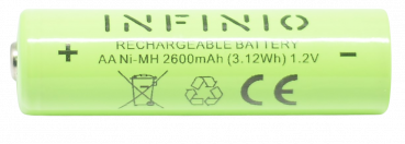 Preview: Infinio Pro Series Akku NiMH AA 1,2V 2600mAh R2U HC