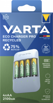 Varta Eco Charger Pro Recycled inkl. 4x AA 2100mAh
