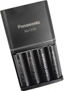 Panasonic Eneloop Pro Charger BQ-CC55  inkl. 4 AA eneloop pro 2500 mAh