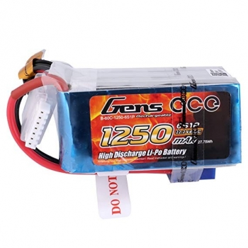 Grepow 1250mAh 22,2V 60C 6S1P Lipo Akku mit EC3-Stecker