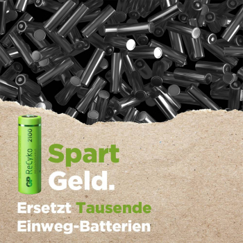 GP Recyko NiMH AA Mignon 4+2 2100 mAh R2U - 6er Blister