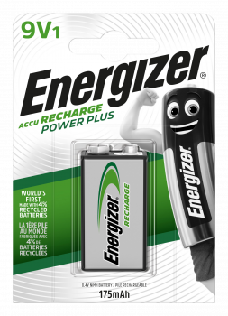 Energizer Akku Powerplus HR22 9V 175 mAh Blister 1