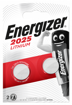 Energizer Lithium-Knopfzelle CR 2025 3V 2er Maxiblister
