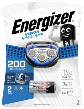 Energizer Kopfleuchte LED Vision blau inklusive Batterien