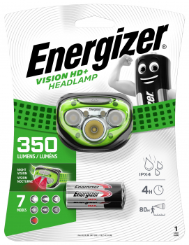 Energizer Pro Kopfleuchte Vision HD+ Headlight  inkl. 3xAAA