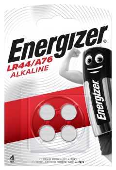 Energizer Alkaline Knopfzelle A76 LR44 AG13 Blister 4