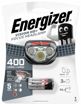 Energizer Pro+ Headlight LED inkl. 3 AAA VISION HD+ Focus