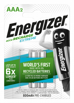 Energizer Akku Extreme HR03-AAA-Micro 800 maH 2er Blister
