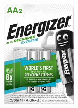 Energizer R2U Extreme Akku HR6 AA Mignon 2300 mAh 2er Blister