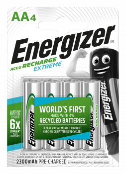 Energizer R2U Extreme Akku HR6 AA Mignon 2300 mAh 4er Blister