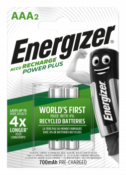 Energizer Precharged Akku Powerplus AAA 700 mAh 2er Blister