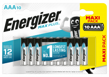 Energizer MAXPlus AAA Micro Alkaline Batterie 10er Blister