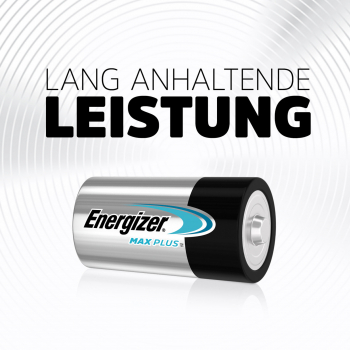 Energizer MAXPlus Baby C Alkaline Batterie 2er Blister