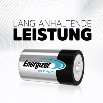 Energizer MAXPlus Mono D Alkaline Batterie 2er Blister