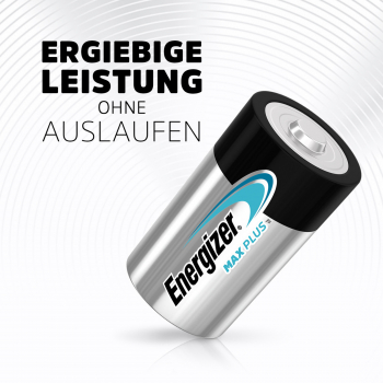 Energizer MAXPlus Mono D Alkaline Batterie 2er Blister