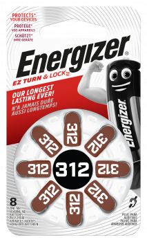 Energizer AC312 - PR41 - braun Hörgeräte Knopfzelle