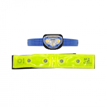 Preview: Energizer Sportpack Headlight Vision BLUE + Reflektor Armband