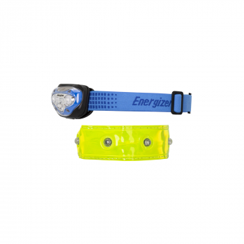 Preview: Energizer Sportpack Headlight Vision BLUE + Reflektor Armband