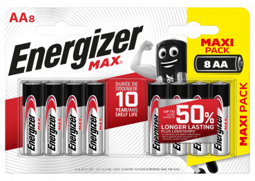 Energizer Max Alkaline Mignon - AA - LR6 - 8er Blister