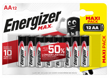 Energizer Max Alkaline Mignon - AA - LR6 - 12er Blister