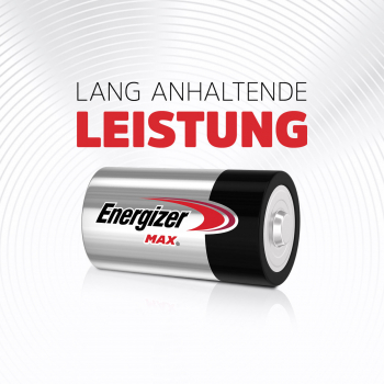 Preview: Energizer Max Alkaline Mono - D - LR20 - 2er Blister
