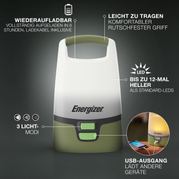 Energizer Vision Rechargeable Lantern USB