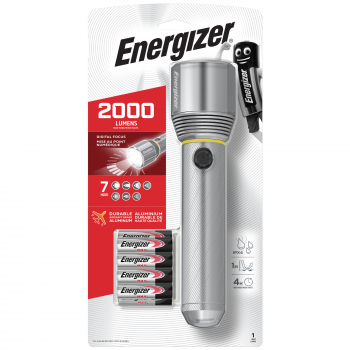 Energizer Taschenlampe Vision HD Metal - 2000 Lumen inkl. 9xAA