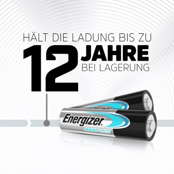Preview: Energizer MAXPlus AA Mignon Alkaline Batterie 4er Blister