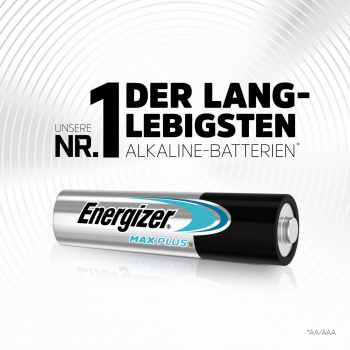 Preview: Energizer MAXPlus AAA Micro Alkaline Batterie 4er Blister