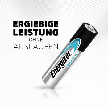 Preview: Energizer MAXPlus AAA Micro Alkaline Batterie 4er Blister
