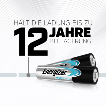 Preview: Energizer MAXPlus AAA Micro Alkaline Batterie 4er Blister