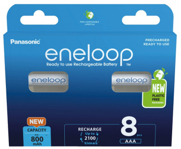 Panasonic Eneloop NiMH AAA 850 mAh BK-4MCDE/8BE - Blister 8