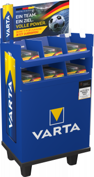 Varta Bodenaufsteller/Display bestückt mit 68x LLP 4906 & 44x LLP 4903