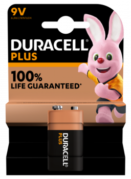Preview: DURACELL Plus MN1604 6LR61 9V E Block 1er Blister