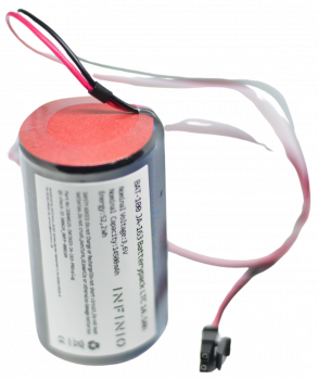 Preview: Infinio replacement battery 3.6V compatible to Jablotron BAT-100A for JA-163 incl. 50cm cable & plug