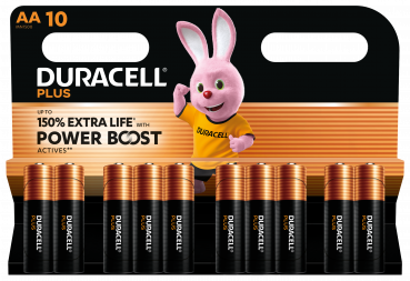 Duracell Plus Power Boost MN1500-LR6-AA-Mignon - 10er Blister