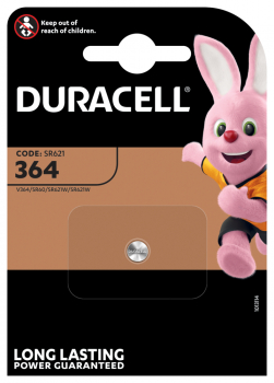 Duracell Silberoxid Uhrenbatterie 364-SR621SW - 1er Blister