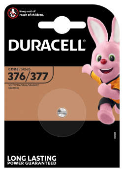 Duracell Uhrenknopfzelle 377 376 SR626SW Miniblister